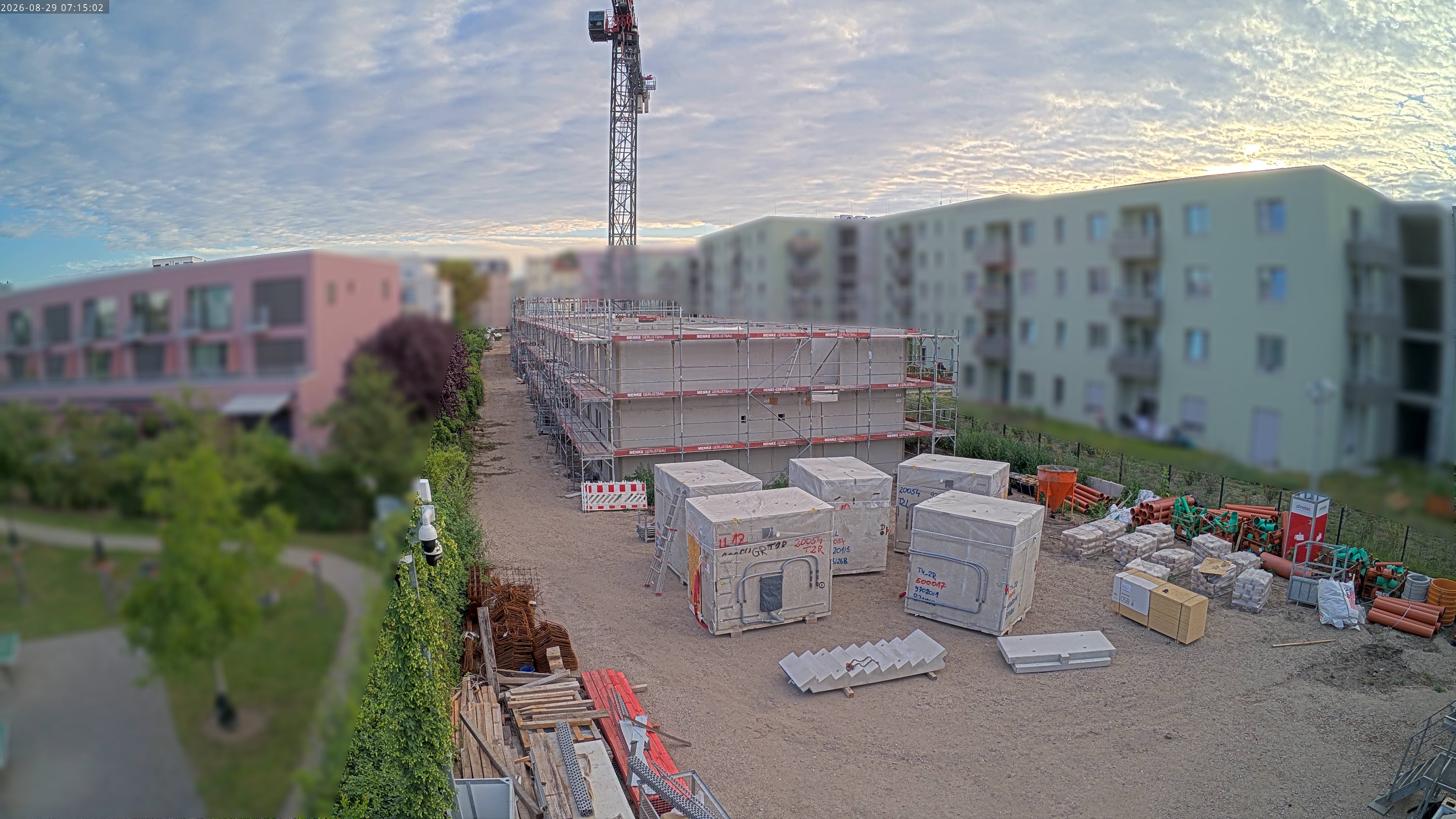 Live-Ansicht der Baustelle