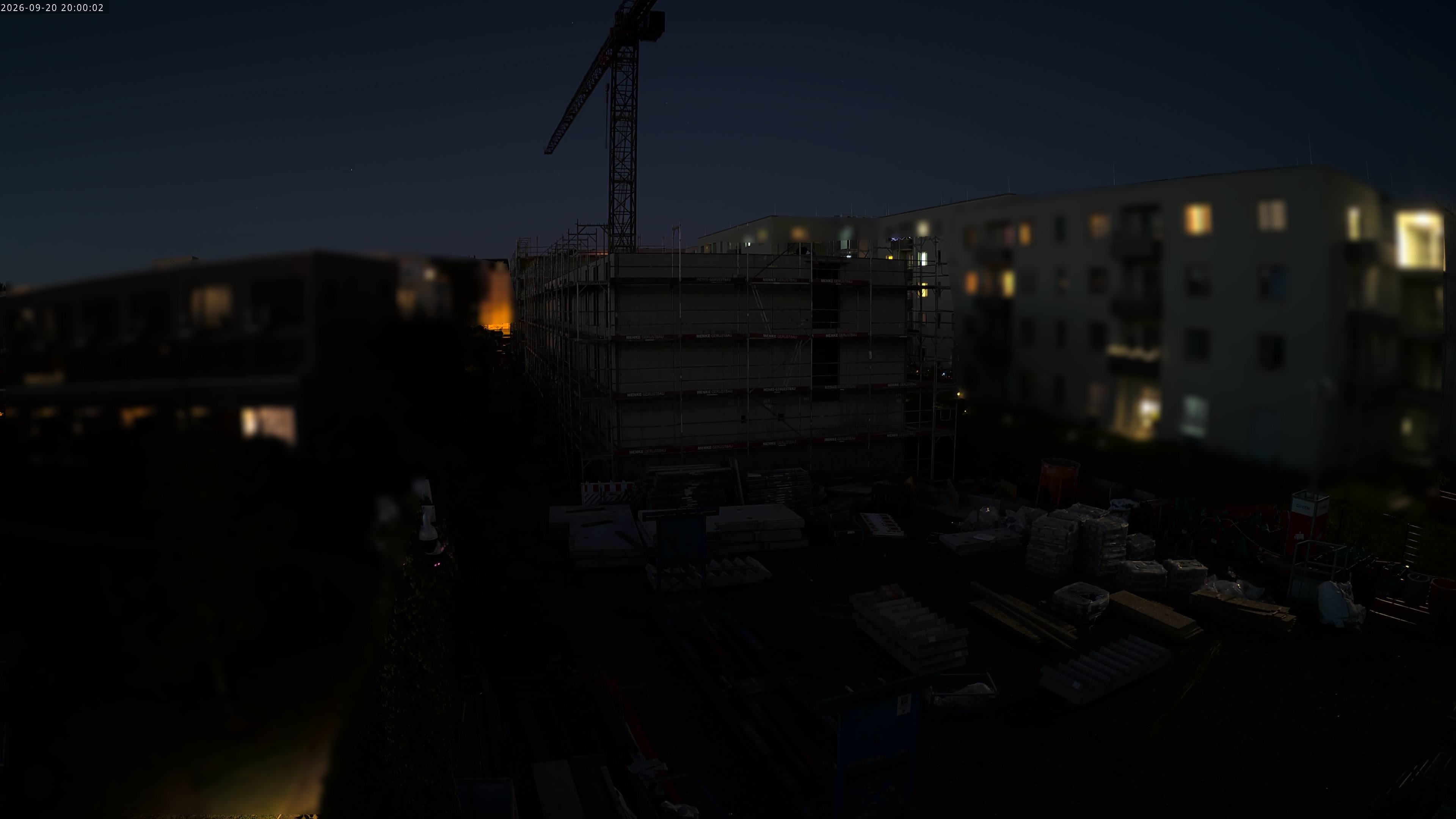 Live-Ansicht der Baustelle